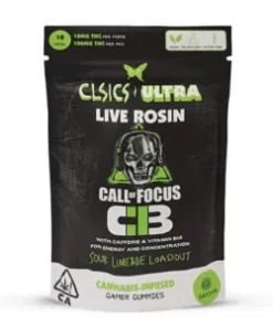 Buy CLSICS (Live Rosin + Caffeine Gummies) – 100MG Online in the UK