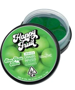Buy Happy Fruit (Gummies) – 100MG Sour Apple Bliss Online in the UK