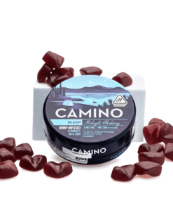 Camino Delta 9 and CBN Sleep Gummies – Midnight Blueberry (100 mg Delta 9 THC + 20 mg CBN Total)